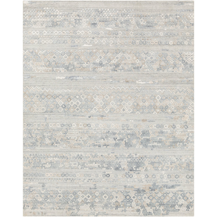 Foundry Select Paxson Handmade Flatweave Pale Blue/Gray Rug Wayfair